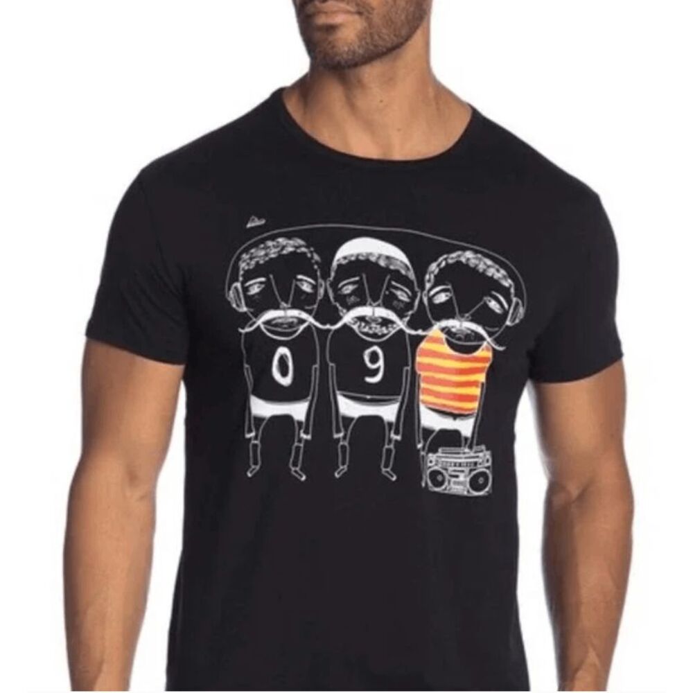XRAY NWT Black Three Guys T-Shirt, Size Large, MSRP $58